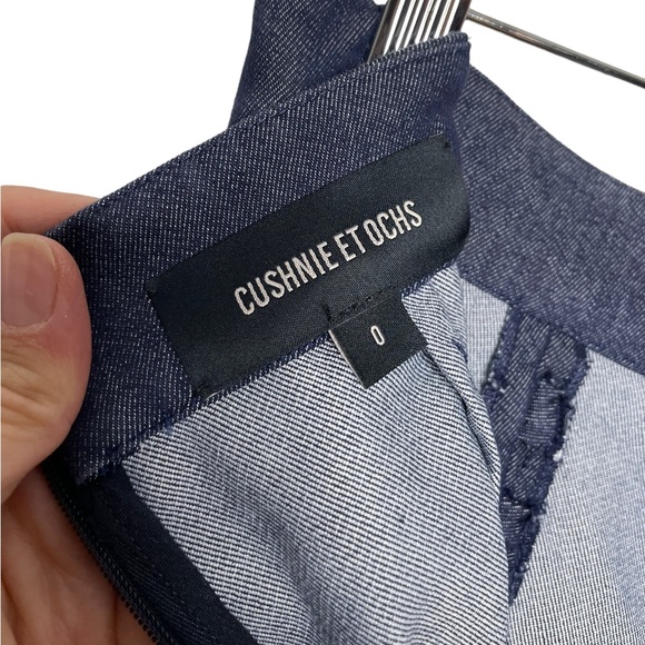 Cushnie et Ochs | Lace Up Wide Leg Denim Trousers 0 - Picture 7 of 9